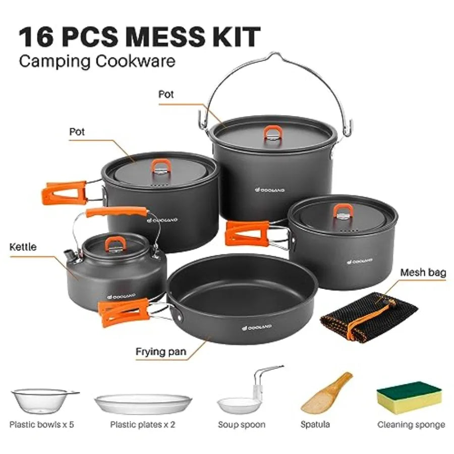 Aluminum Camping Cookware Set