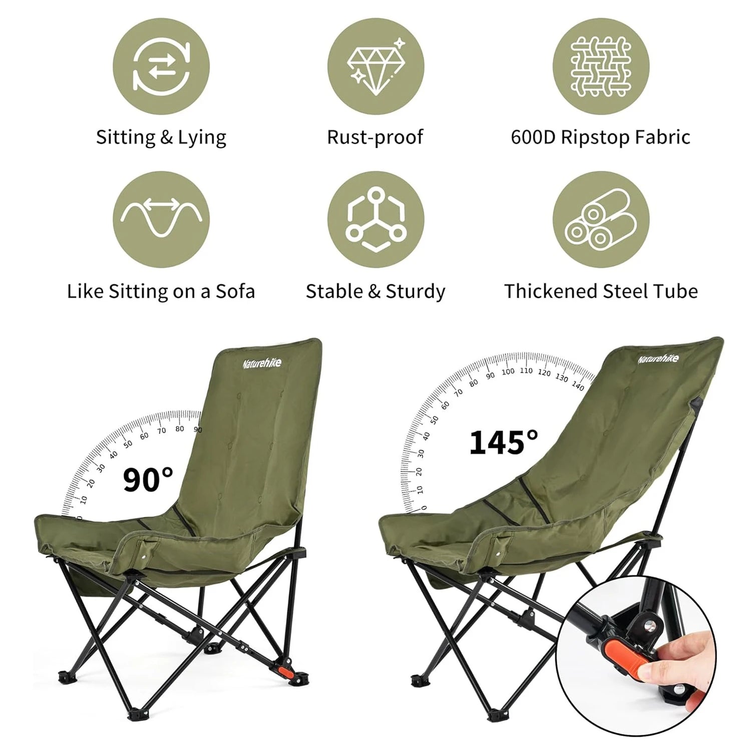 Naturehike High Back Moon Chair