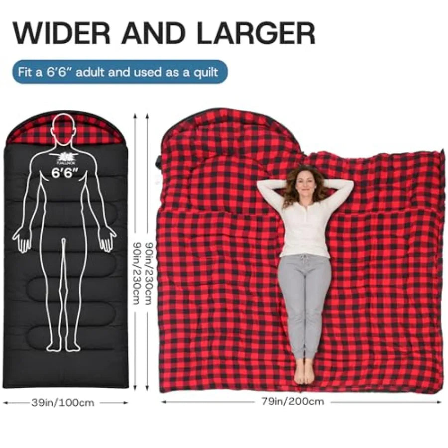 Cold Weather Flannel Sleeping Bag