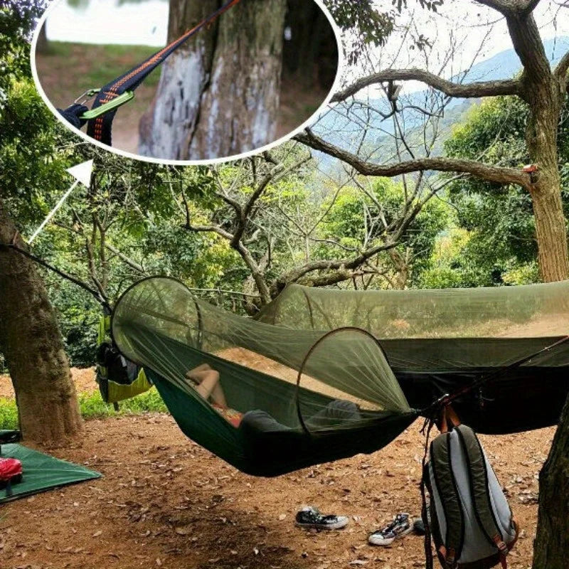 2/4 piece heavy duty climbing buckle and adjustable nylon hammock straps - for hammock straps, outdoor equipment, hammock fittings, sturdy construction, camping gear that can withstand 600 ib