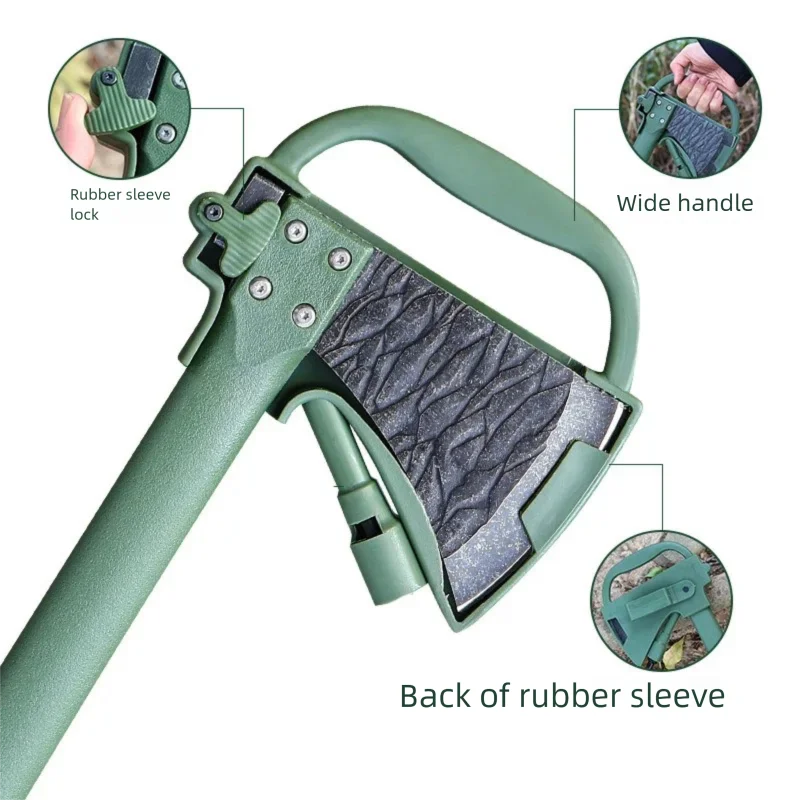 Multi functional camping hand axe integrated axe, outdoor chopping wood survival axe, outdoor wear-resistant