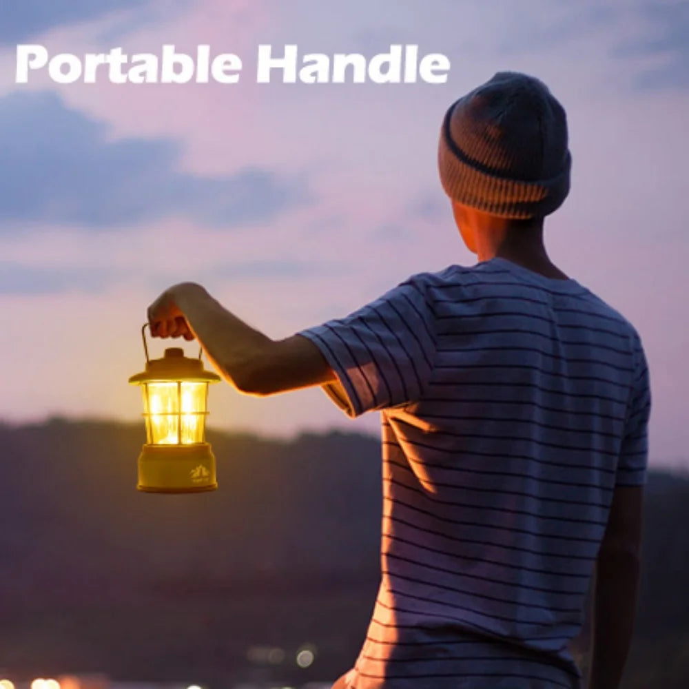 Night Cat Camp Lantern — Long‑Life Battery Glow