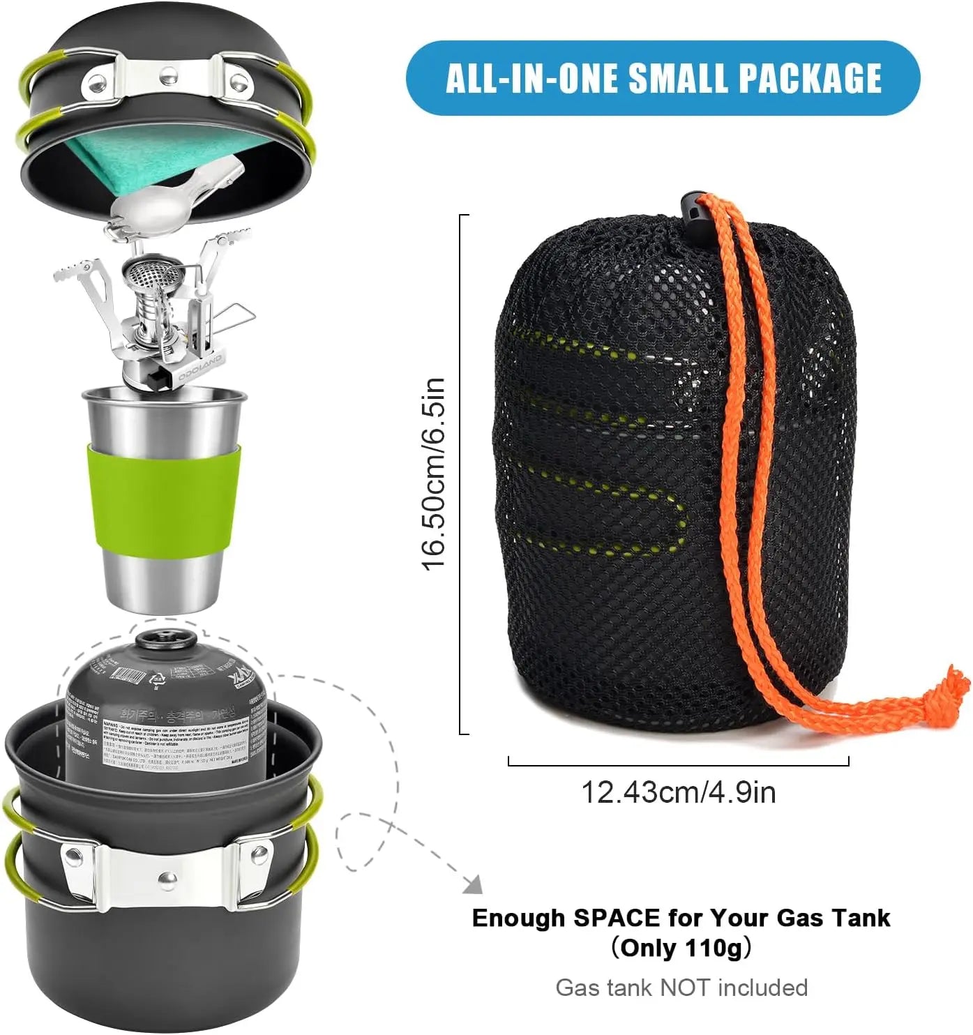 9-Piece Camping Cookware Set