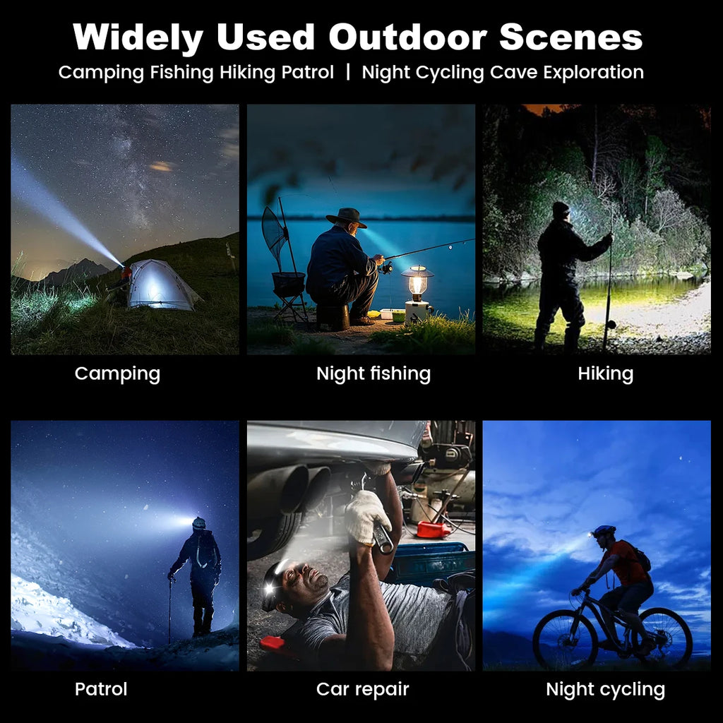 Sensor‑Activated Headlamp — USB‑C Rechargeable
