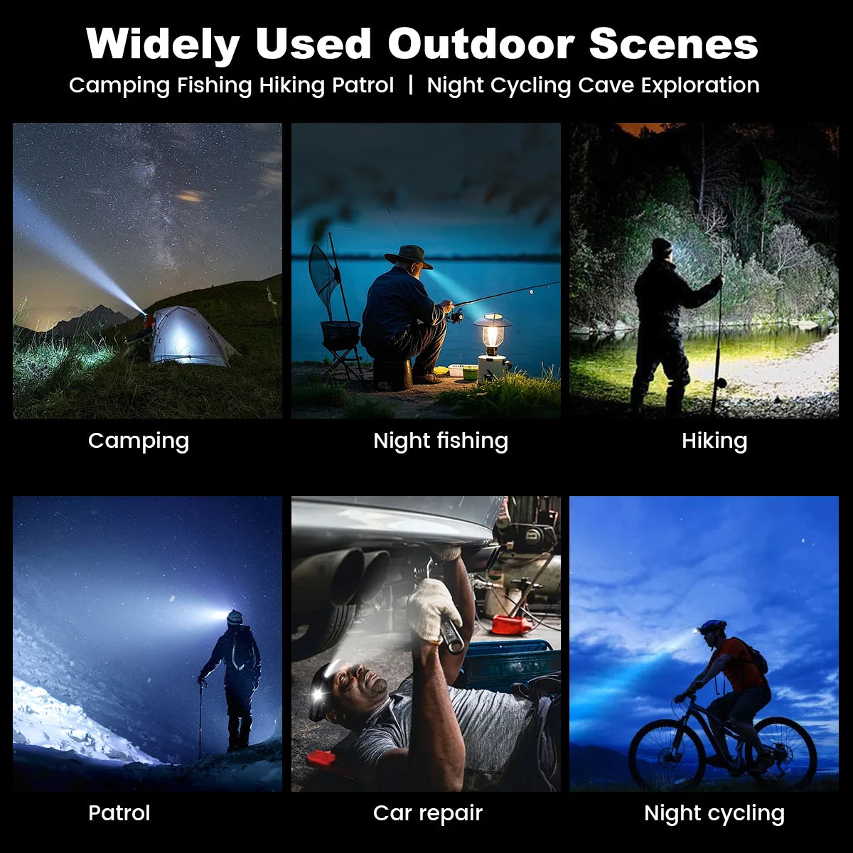 Sensor‑Activated Headlamp — USB‑C Rechargeable