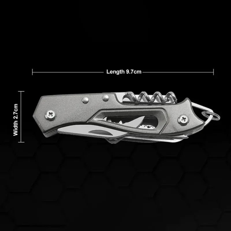 Multi-Functional Swiss Knife Outdoor Camp Multi-Tool Bottle Opener Portable Folding Knife Scissors Saw Military Pocket Knife..