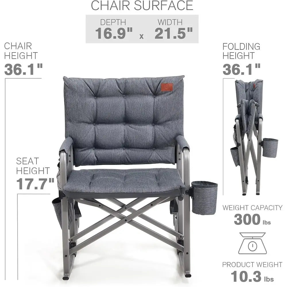 Padded Rocking Camping Chair