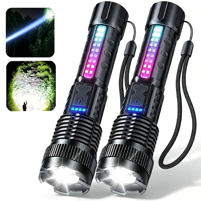 Tactical Flashlight Duo — High‑Output 2‑Pack