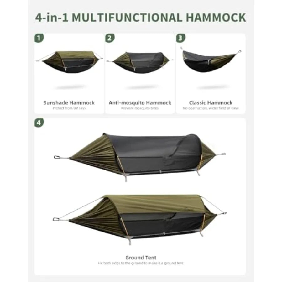 4-in-1 Hammock Tent with Sunshade