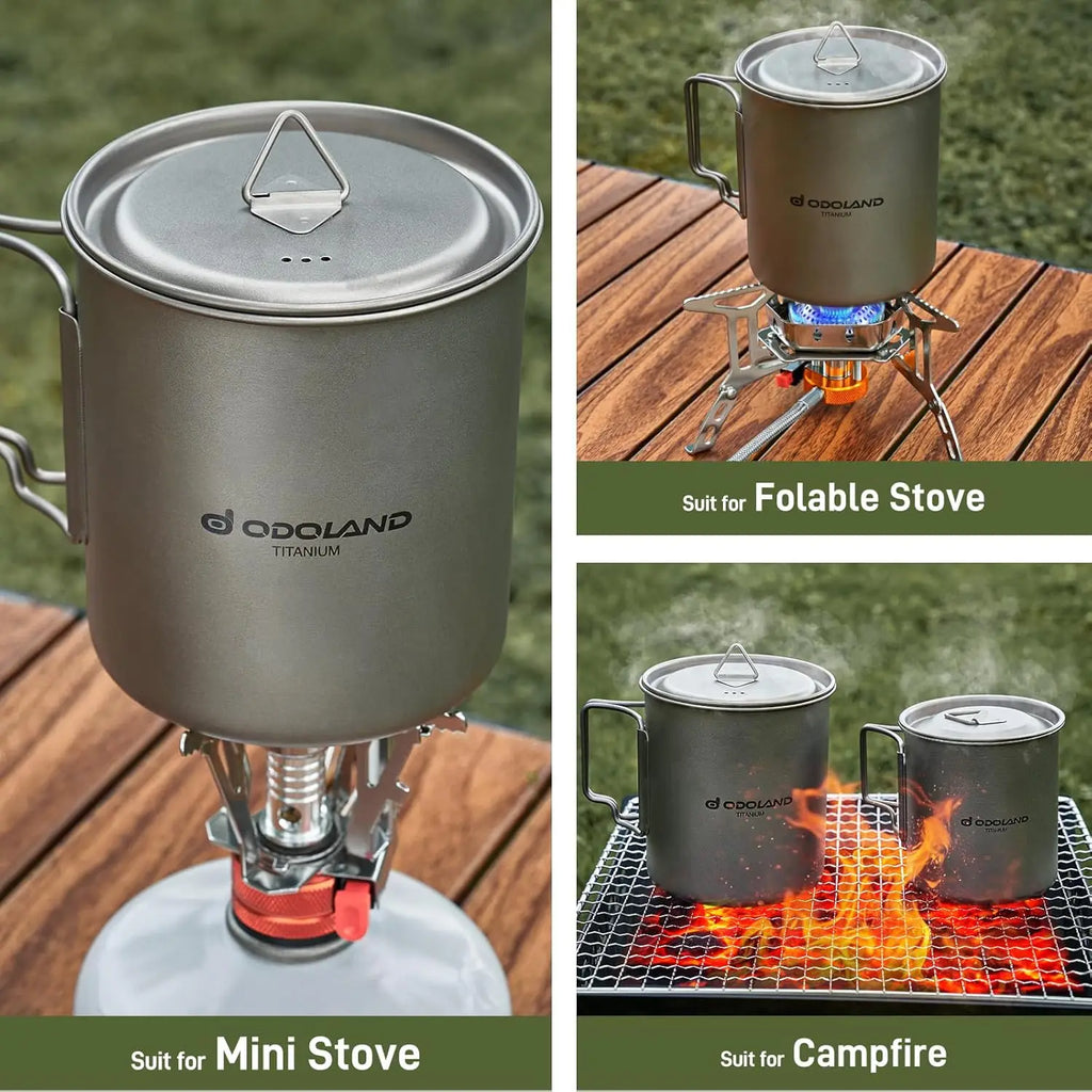 Titanium Camping Pot Set