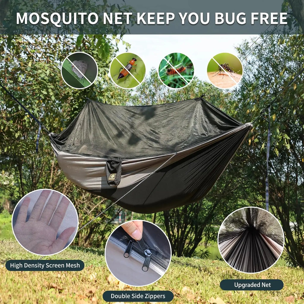 Double Camping Hammock with Net