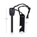 Outdoor Survival Flint Fire Starter with Ruler Scraper, Multi-Tool Ferrocerium Rod - Waterproof Camping Emergency Fire Starter