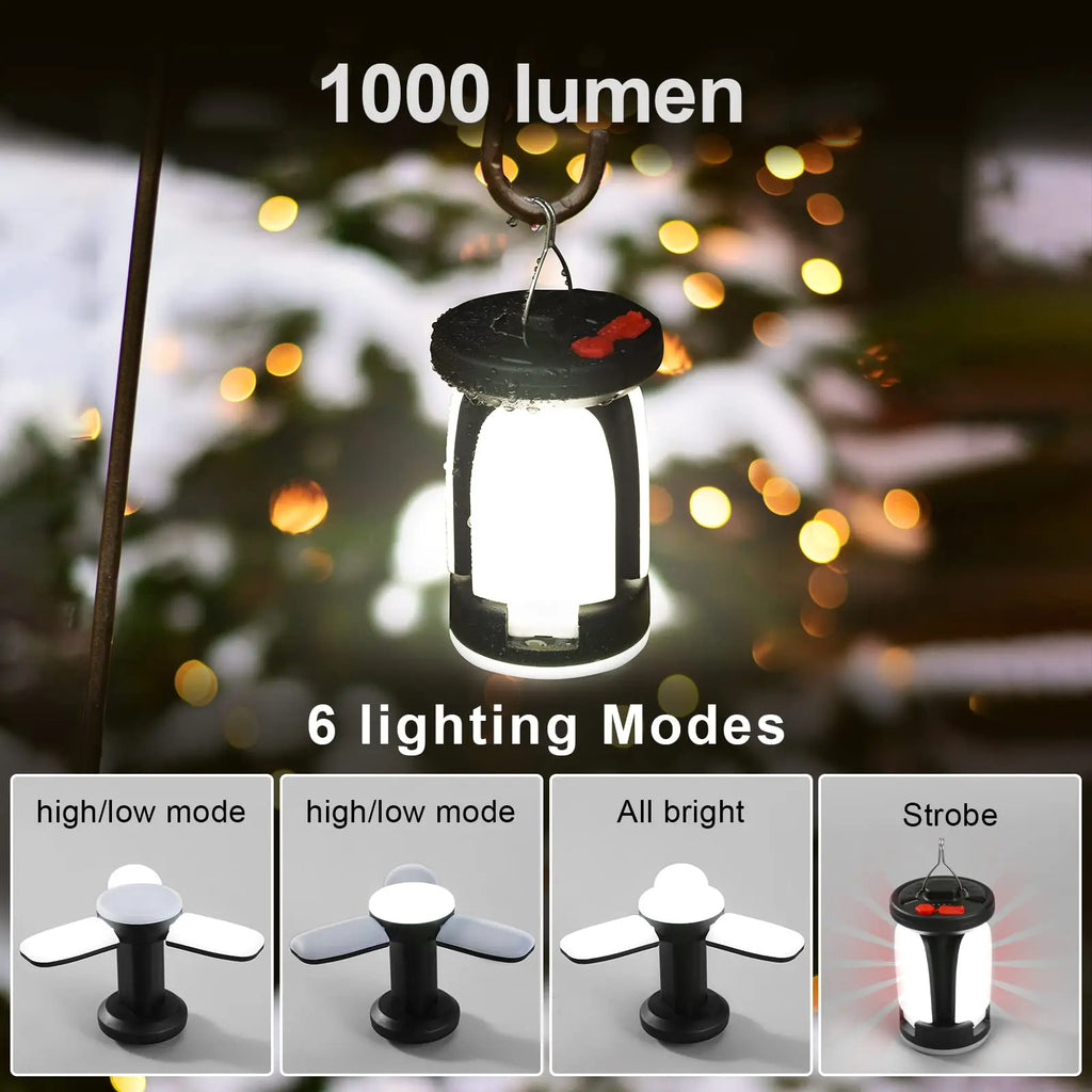 Solar PowerBank Lantern — 1000‑Lumen Camp Light
