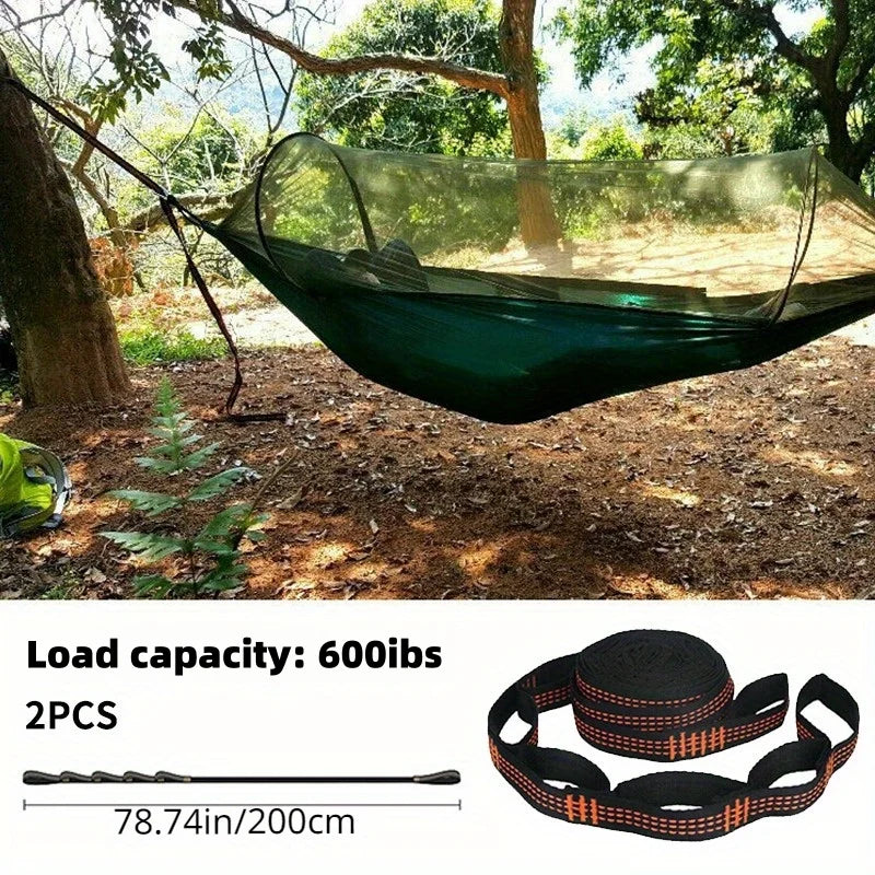 2/4 piece heavy duty climbing buckle and adjustable nylon hammock straps - for hammock straps, outdoor equipment, hammock fittings, sturdy construction, camping gear that can withstand 600 ib