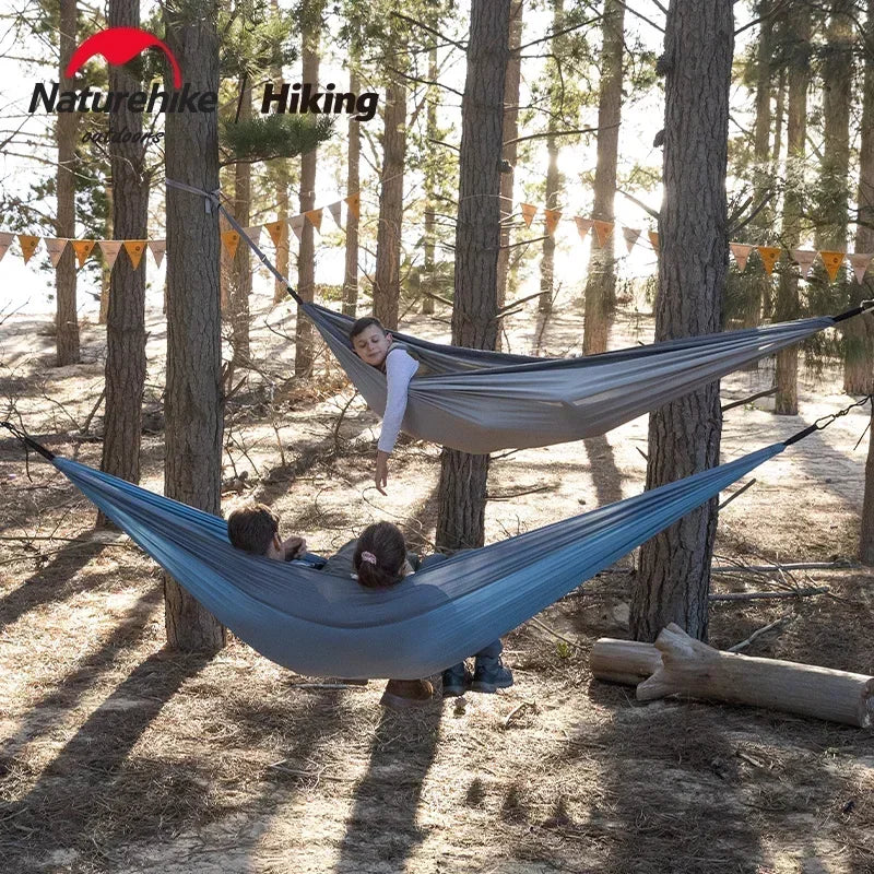 Naturehike Swing Hammock 1-2 Persons Ultralight Foldable Outdoor Adult Hammock Portable Swings Hanging Bed Park Camping Hammocks