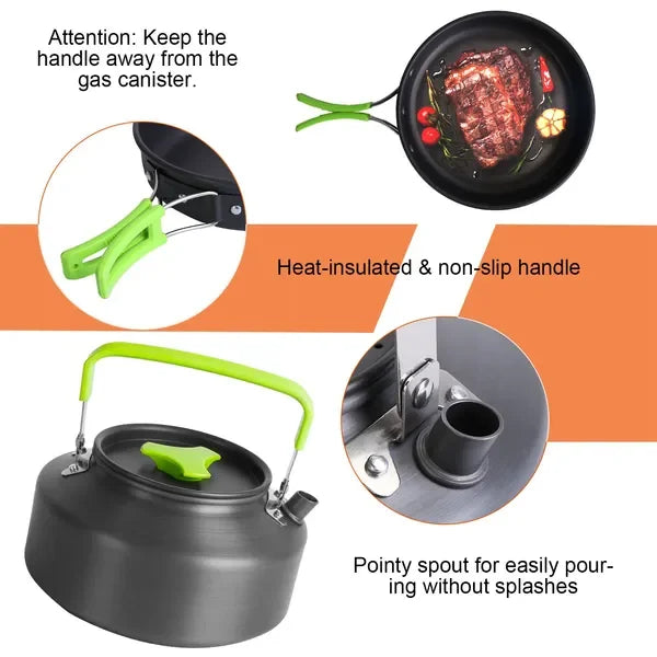 16-Piece Camping Cookware Set