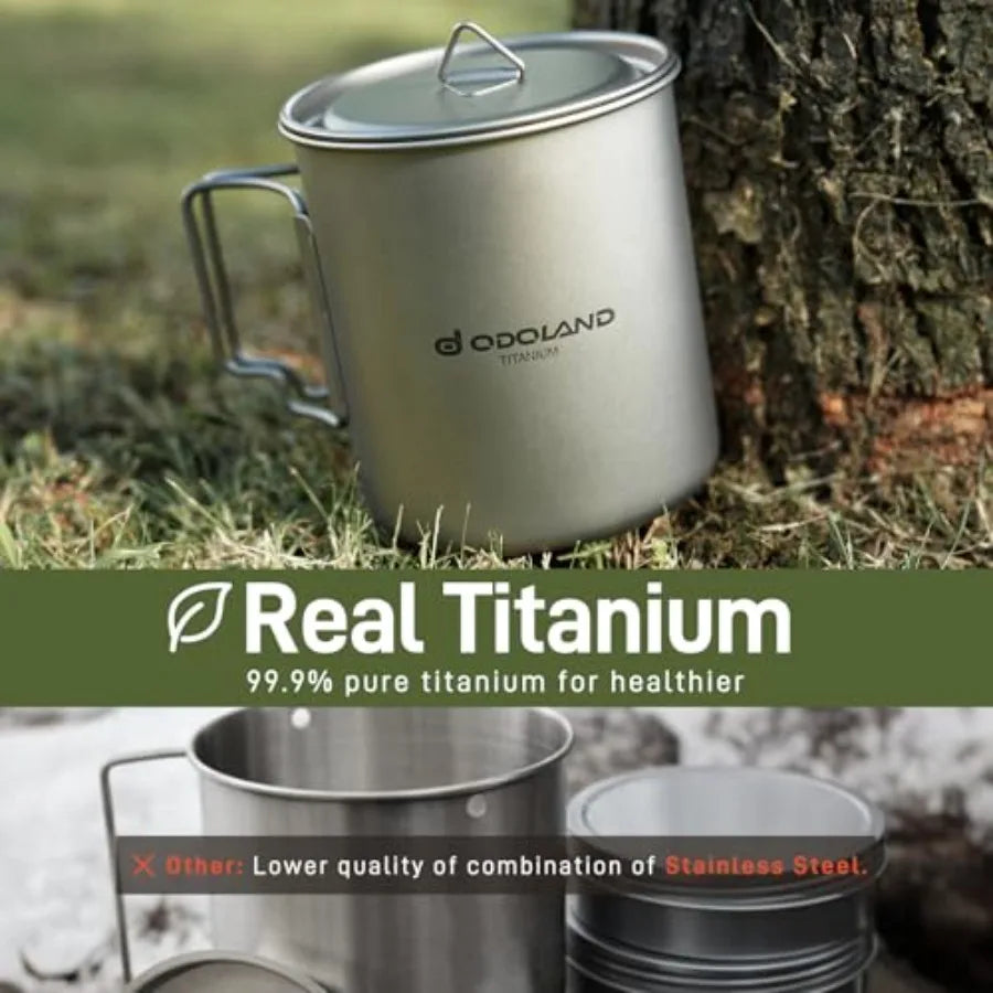 Titanium Camping Cookware Set