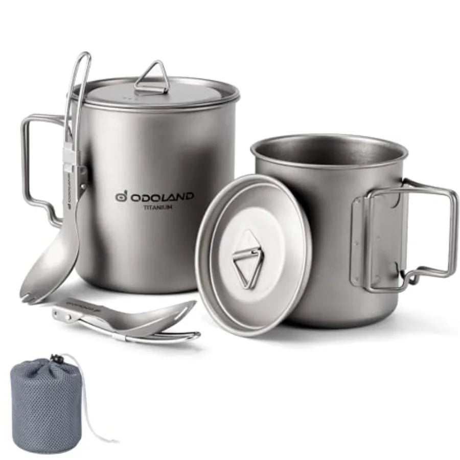 Titanium Camping Cookware Set
