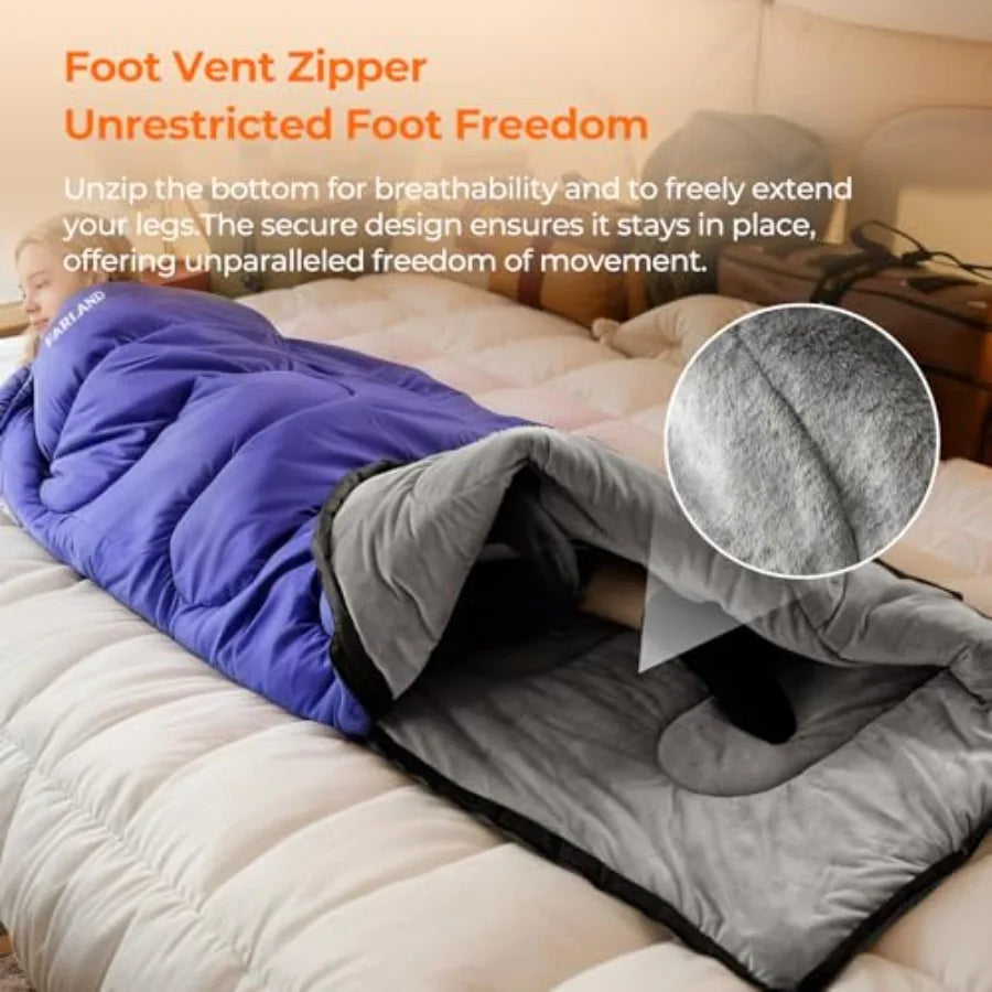 Fleece-Lined Sleeping Bag