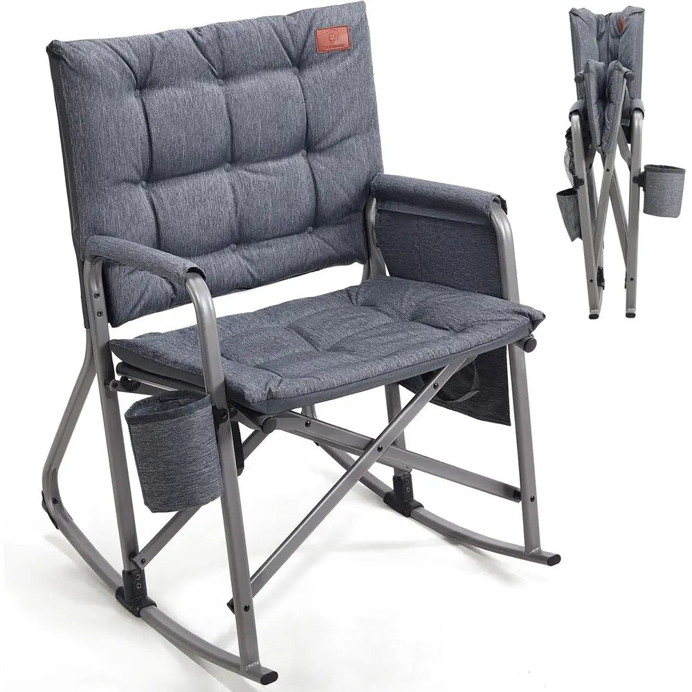 Padded Rocking Camping Chair
