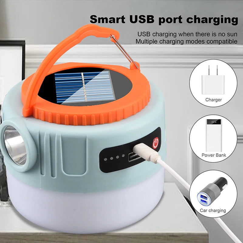 Solar Lantern with Remote — PowerBank Combo Light