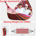 Anti-Roll Canvas Camping Hammock, Single or Double